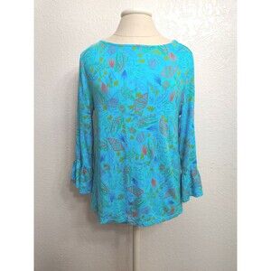 Fresh Produce Turquoise Shell Theme Top Size S
